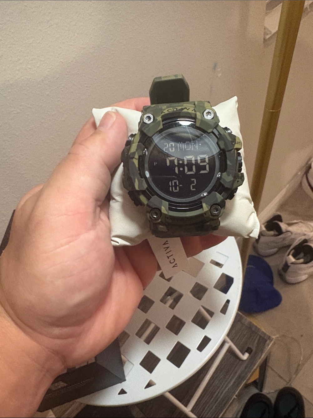 Activa x Invicta Hexstrike X 56mm Green Camo Digital Watch ACW1968-001 NWT
